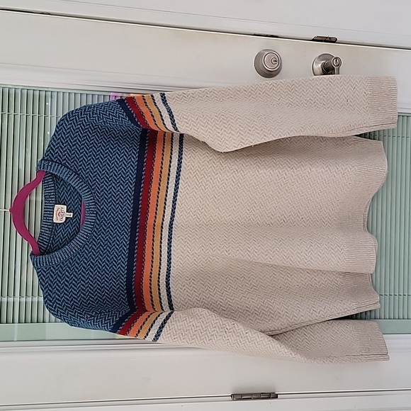 Faherty Other - Faherty Donegal Ombre Crew Sweater 100% Merino Wool Sz XL